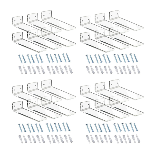 24 Pack Floating Shoe Display,Shelves Wall Mount Levitating Display Stand for Sneaker Collection or Shoes Box