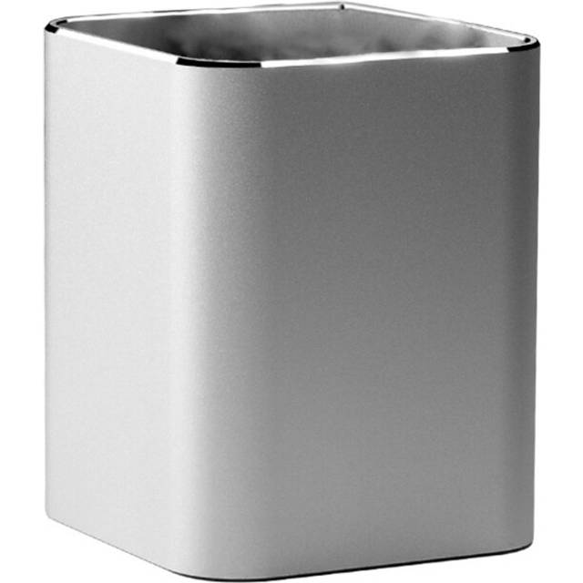 (silver) Metal Pen Cup Makeup Brush Organizer Holder Office Desk Organizer for