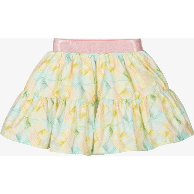 Aigner Baby Girls Yellow Cotton Pastel Print Skirt - 9 month