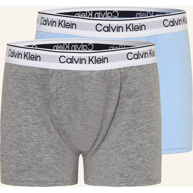 2 Pack Boys Trunks - Icon Cotton Stretch