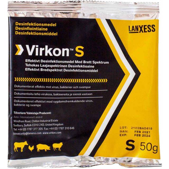 Virkon Desinfektionsmedel - S - 50g