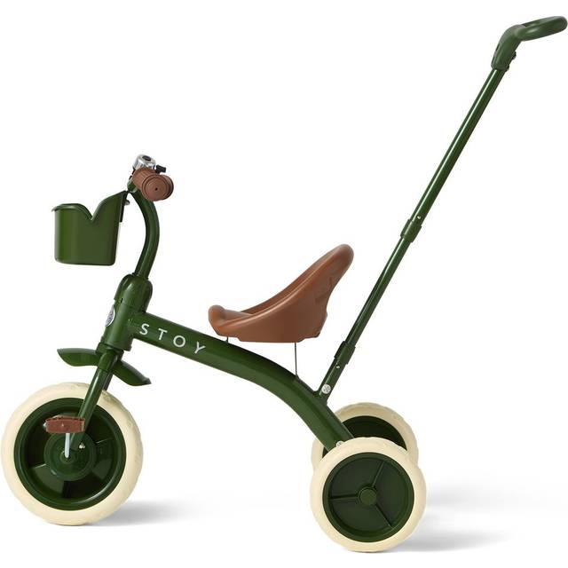 Stoy Vintage Trehjuling Med Föräldrahandtag Army Green 2-4 Y      Unisex