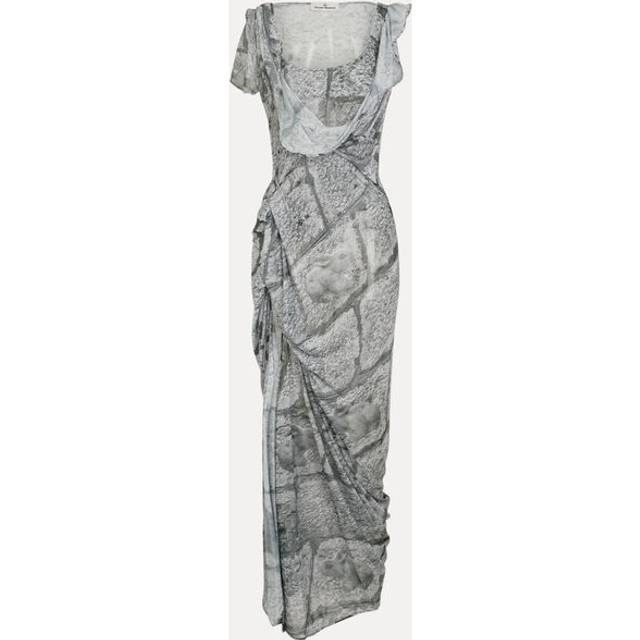 Vivienne Westwood Ss Long Graffiti Dress Polyester / Elastane Rabbit 46 Women - RABBIT