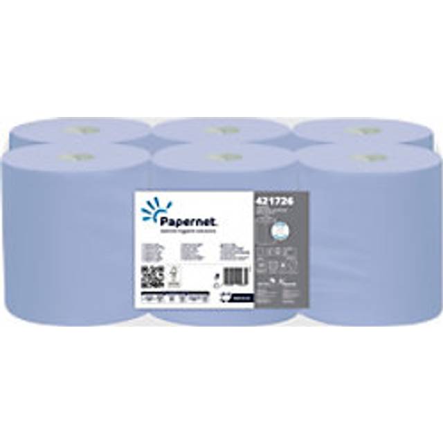 Papernet Hand Towel Centrefeed Blue 2 Ply 421726 6 Rolls of 120 m