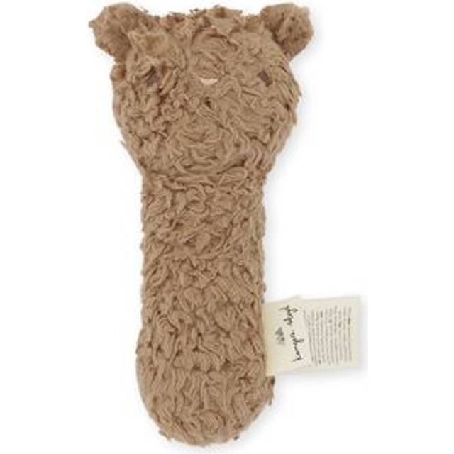 Konges Sløjd Petit Hand Rattle Terry Animals Rangle Bear One Size