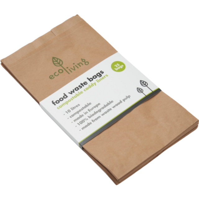 EcoLiving Compostable Food Waste Paper Bags