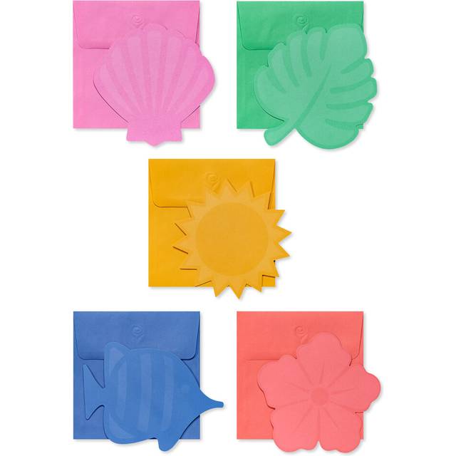 American Greetings Single Panel Blank Cards with Envelopes  Summer 100-Count