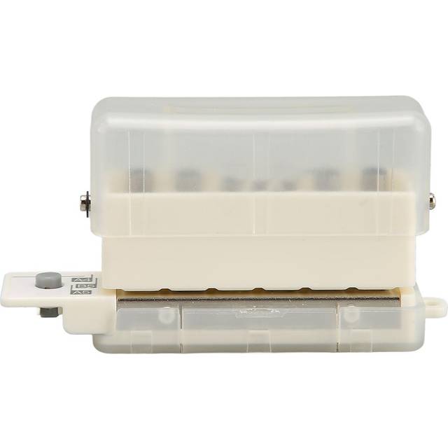 6 Hole Paper Puncher Portable Cute Style ABS Manual Operation 7mm Punching Depth Desktop Punch clear