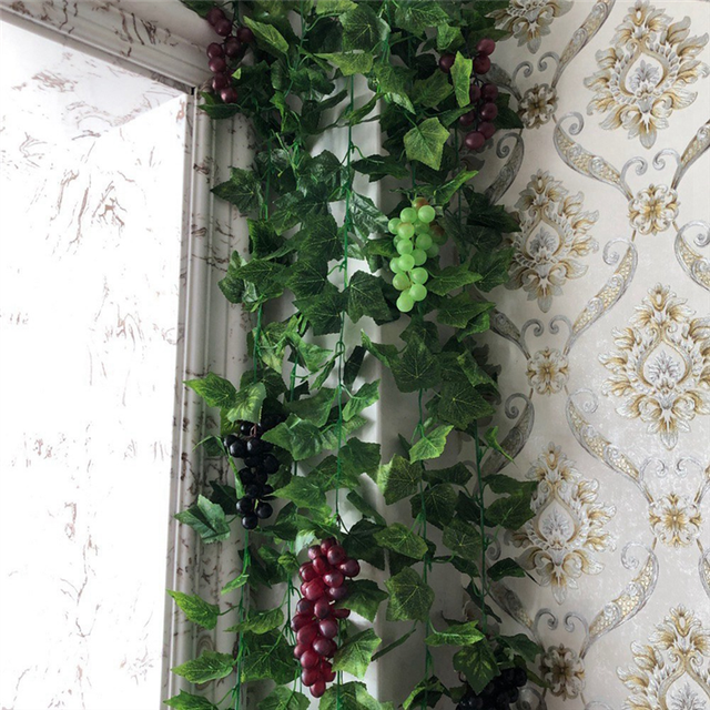 36 Bunches Artificial Grapes Simulation Decorative Lifelike Fake Clusters for Wedding Wine Kitchen Centerpiece
