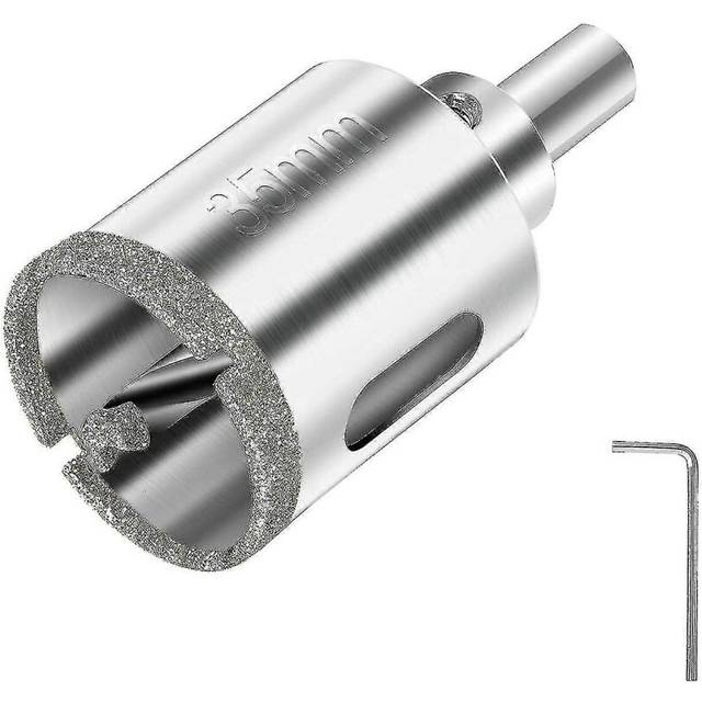 (As show, One size) 35mm Diamond Hole Saw, Diamond Drill Bit With Center Guide Drill Bit, Tile Hole Saw With Diamond Surface Coating For Cutting Glass