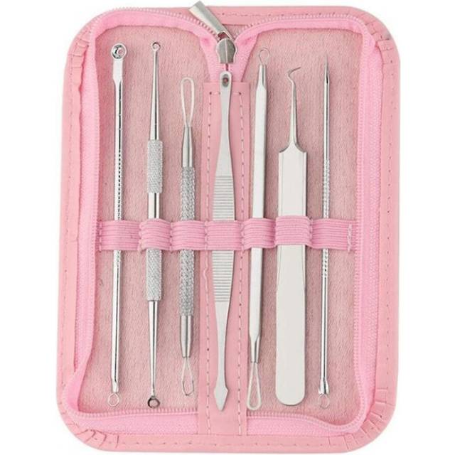 7-piece Stainless Steel Acne Needle Set Cleaning Tool Double Hook Acne Clip