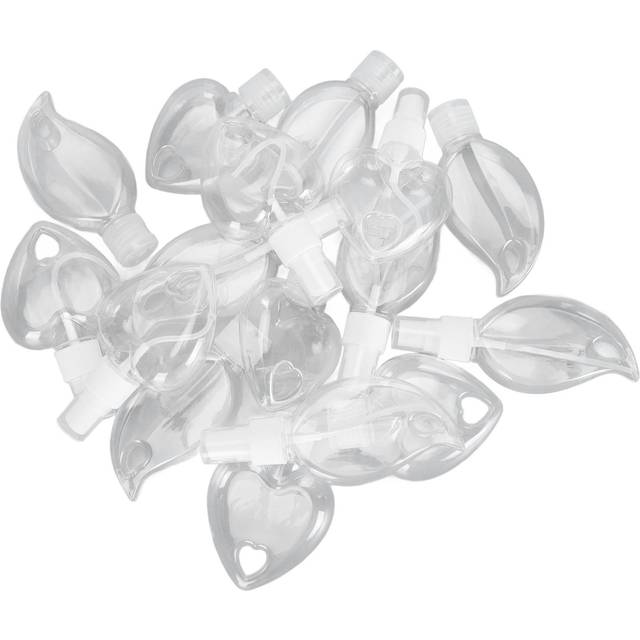 16Pcs 50ml Portable Refillable Empty Travel Bottles Cute Shaped Clear Plastic Empty Hand Sanitizer