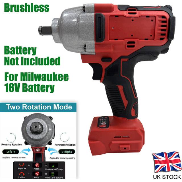 For milwaukee 18v m18 battery 1/2" cordless brushless impact wrench body only uk