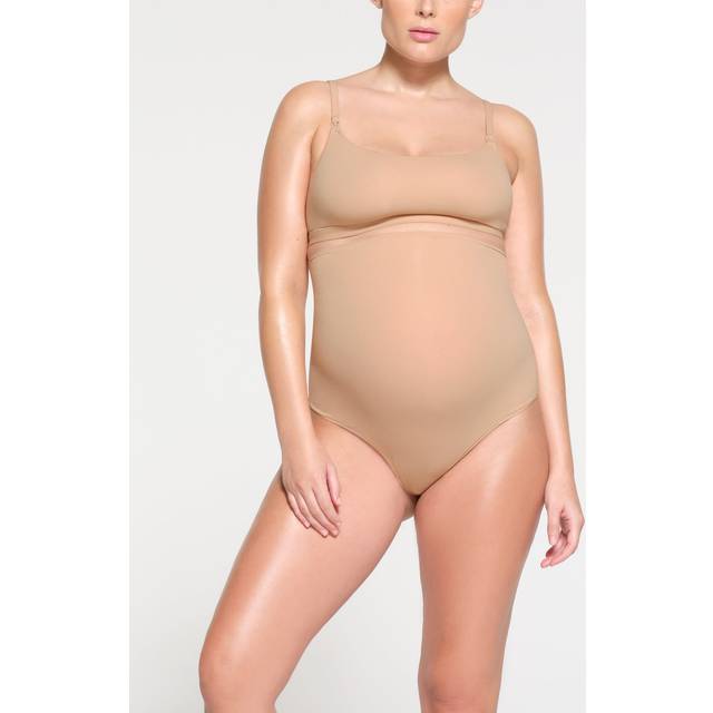 SKIMS Maternity High-Waisted Thong | Light Neutral | XS | Fits Everybody - Clay