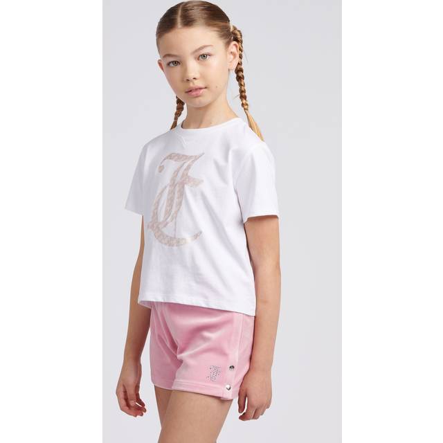 Juicy Couture, Sets, female, Multicolor, 10 Y, Velour Shorts and Boxy Tee Set