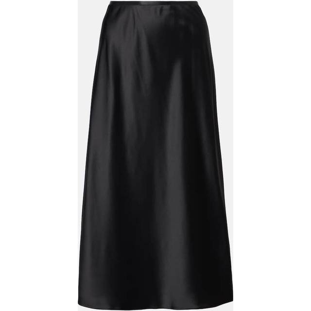 Max Mara Carnet silk satin midi skirt