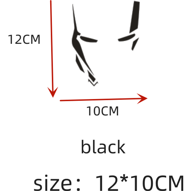 (black 12X10CM) Car Sticker Iron Man Marvel  vinyl Accessory Decal Shielding body scratches