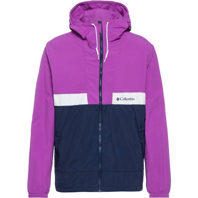 Columbia Men's Spire Valley Hooded Windbreaker- - Purple (M)