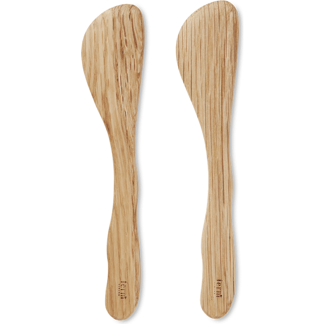 Ferm Living Cairn smörkniv 2-pack Oak - Beige