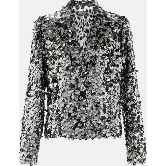 DOLCE AND GABBANA Sequin Jacket - Grey