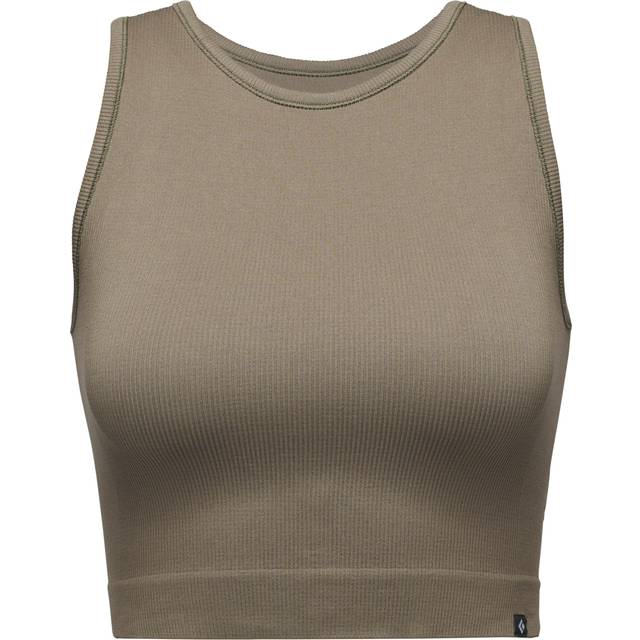 Black Diamond - Women's Seamless Rib Tank - Tank top size L, sand/brown