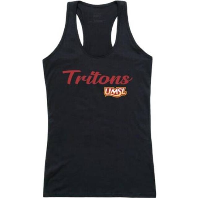W Republic 557-688-BLK-01 University of Missouri-Saint Louis Tritons Script Tank Top, Black - Small