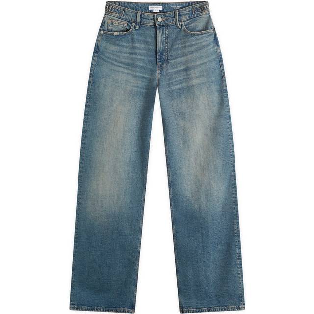 Good American Good Ease Adjustable Tab Denim Jeans - UK 14 - Blue