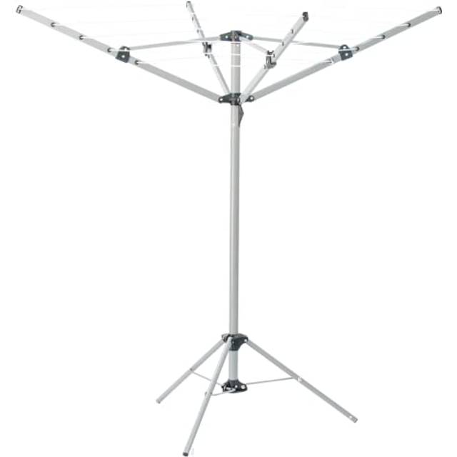 Kct 4 arm portable rotary airer indoor clothes washing line free standing rack