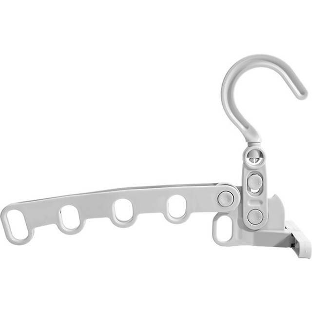 Portable Foldable Travel Clothes Hanger Folding Drying Rack Hanging with Holes