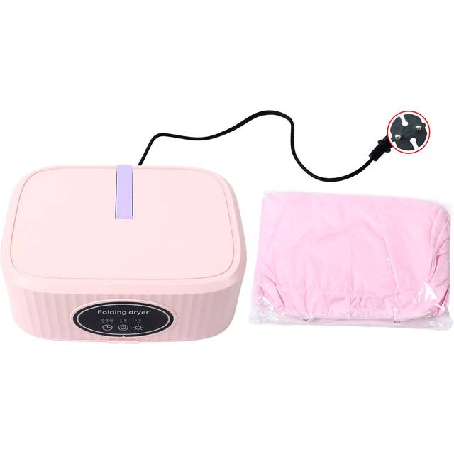 Clothes Dryer Portable Foldable Quiet Operation Timer Function Energy Saving Fast Drying Machine rosa