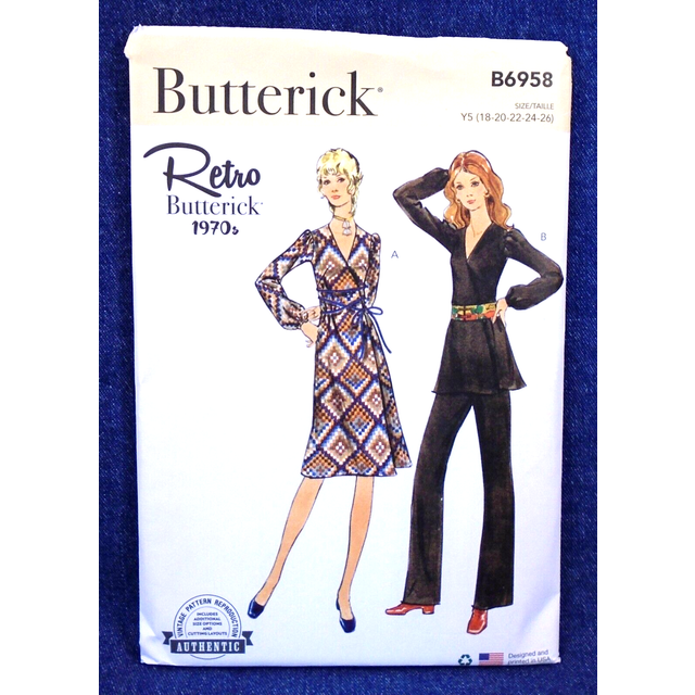 Butterick Paper Sewing Pattern 6958