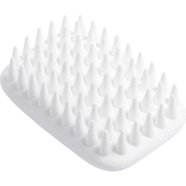 (Rectangle) Pet Dog Silicone Comb Hair Removal Brush Smooth Surface Easy Cleaning