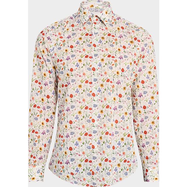 Paul Smith Tailored-Fit White 'Liberty Floral' Print Shirt - 15