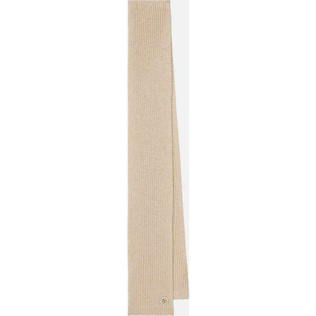 Gucci Cable-knit wool-blend scarf - white (One Size)