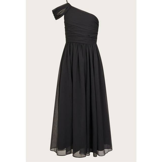 Monsoon Kids' Texas One Shoulder Midi Dress, Black