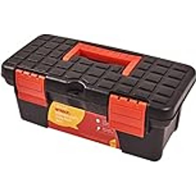 "Am-Tech 10"" Mini Small Plastic Tool Box With Removable Tray"