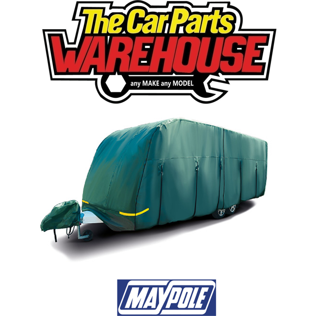 Mp9537 6.2-6.8m (21-23′) premium green 4-ply caravan cover – extra wide 2.6m