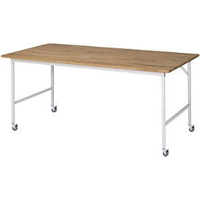 solid beech wood panel, thickness 25 mm, 30 x 30 mm, solid beech wood panel, thickness 25 mm, 30 x 30 mm, WxDxH 2000 x 1000 x 900 mm - light grey RAL 7035