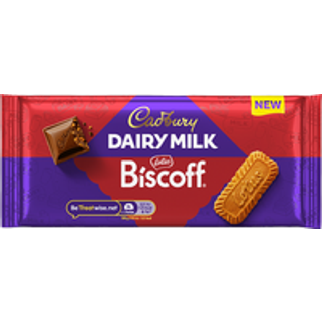 Cadbury Dairy Milk Biscoff Biscuit Chocolate Bar 95 g