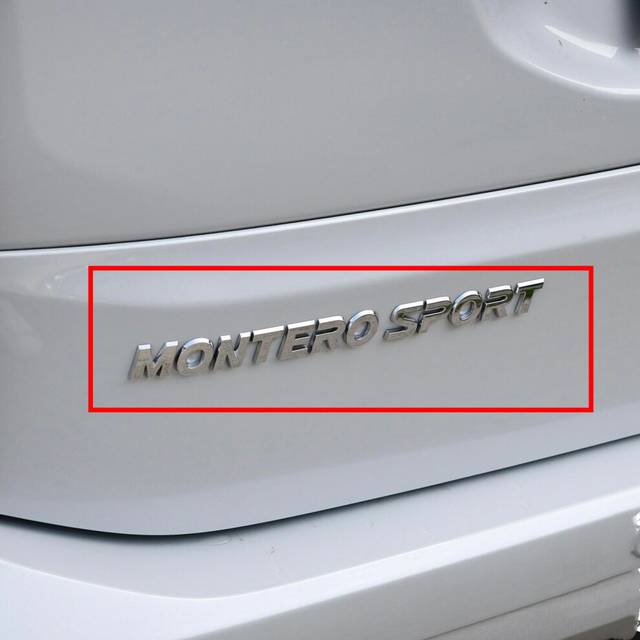 (MONTERO SPORT) New Genuine Rear Tailgate Letters Mark Logo Emblem For Mitsubishi Pajero