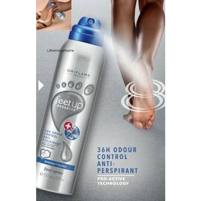 Oriflame feet up advanced 36h odour control anti-perspirant foot spray