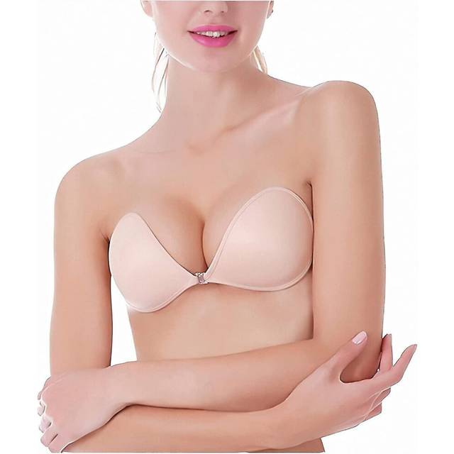 Push Up Strapless Self Adhesive Plunge Bra Invisible Backless Sticky Bras