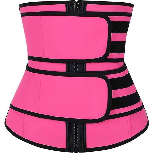 1 Pc Womens Waist Trainer Corset Slimming Body Shaper, Xxxl, Rose Red