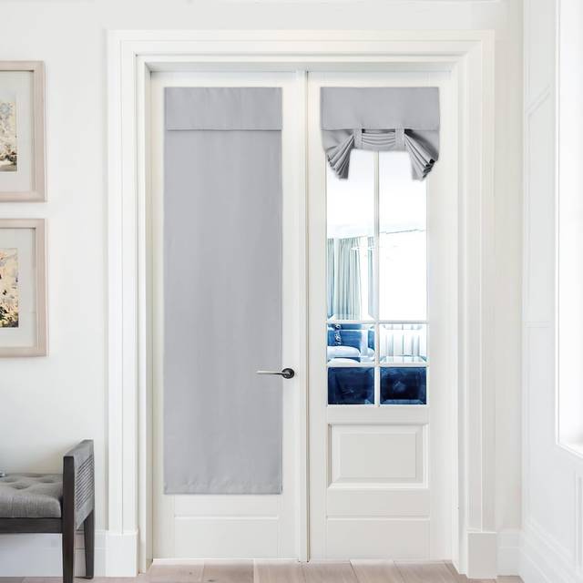 PONY DANCE French Door Curtains - Front Door Curtains for Small Window  Privacy Door Shades for Sidelight Curtains  Thermal Insulated Door Side Window