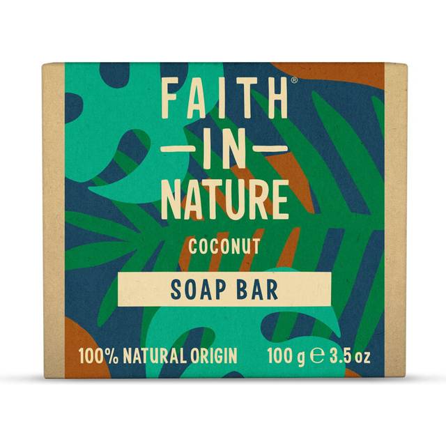 Faith In Nature Natural Coconut Hand Soap Bar, Hydrating, Vegan & Cruelty Free, No SLS or Parabens, 100g