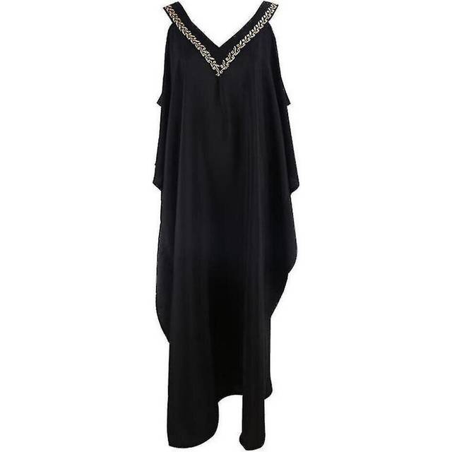 Long Women Kaftan Beachwear Strapless Loose Suncreen Bikini Cover Up