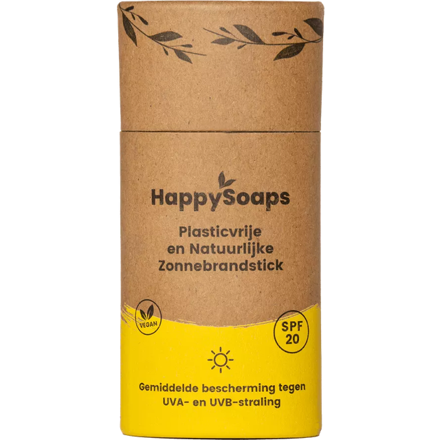 HappySoaps Solcreme Stift Ansigt Krop SPF 20 50g