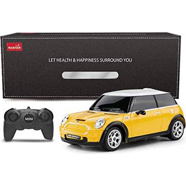 Mini Cooper S Yellow 1:24 RC Toy Car, Remote Control Car, Kids gift