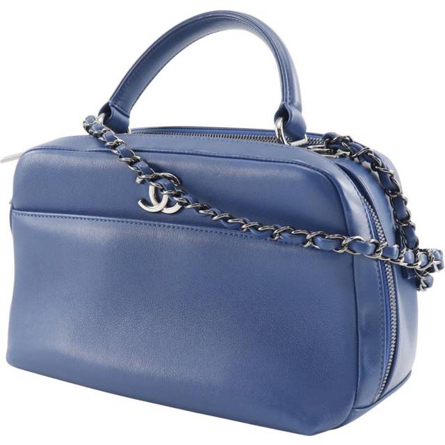 Chanel Vintage Handbag Stl. - Handväskor Från Magasin - Blue (L 16cm x W 26cm x D 15cm)
