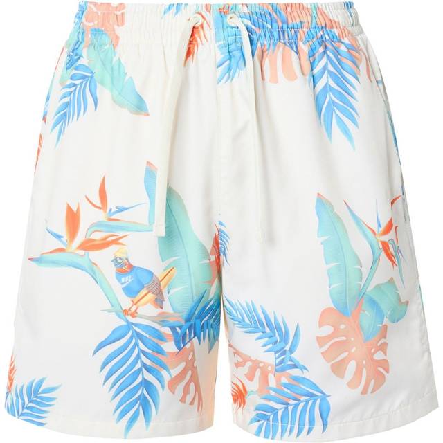 Nike Summer Floral shorts 'White & Blue' FQ0350-110 - White/Blue